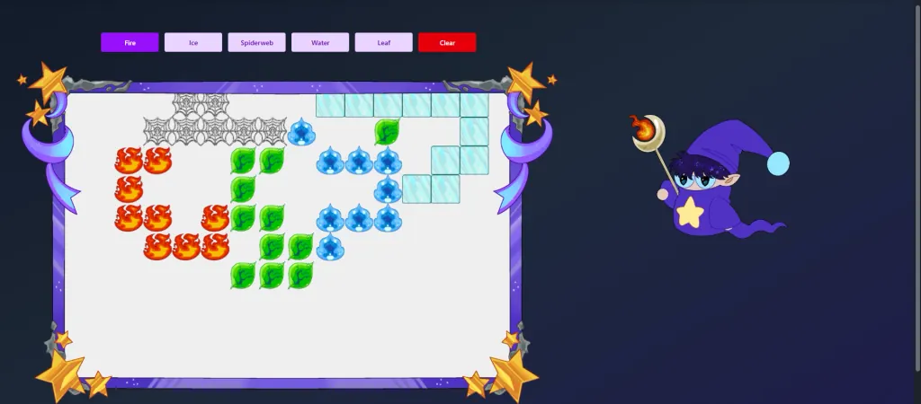 Paint Like a Wiz: experimento web de dibujo donde un mago pinta el lienzo con efectos de partículas
